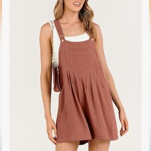 Rust Brown Jumpsuit Overalls